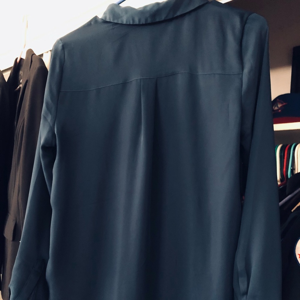 H&M women’s navy blue blouse